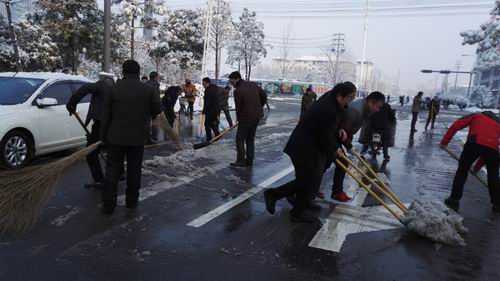 泗阳中专扫雪工作速度快效果好