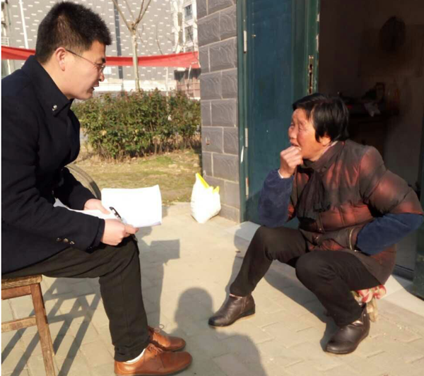 深入调查村民情意，入户开展真情帮办——淮海技师学院组织参与全市“三进三帮”活动第六个统一活动日