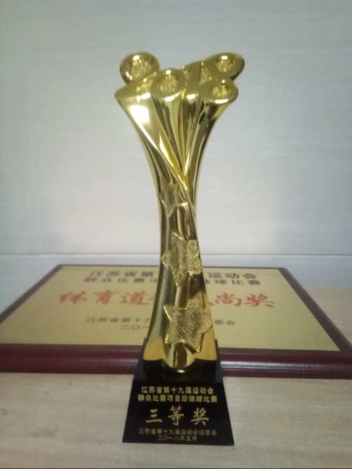 泗阳中专珍珠球代表队为全市再捧省赛三等奖