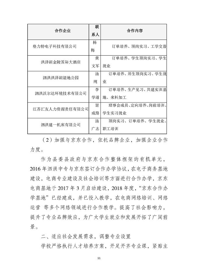 泗洪县中等职业学校教育质量年度报告（2018年）