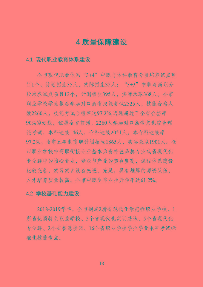 宿迁市中等职业教育质量年度报告（2019年）