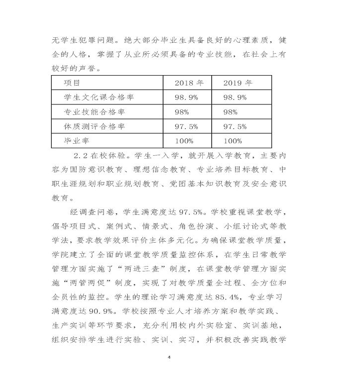 江苏省沭阳中等专业学校质量年度报告（2019年）