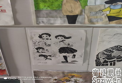 宿迁技师学院开展学生书画展