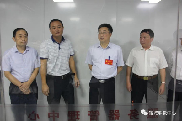 市人大和市政协调研组分别到宿城中专调研