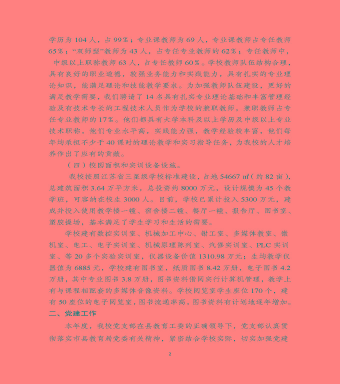 泗洪县新星中等专业学校中等职业教育质量年度报告（2020）