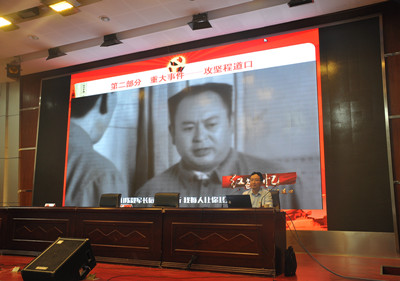 县委党史学习教育宣讲团成员到泗阳中专宣讲