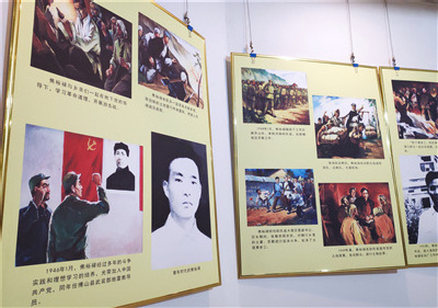 泗阳中专组织参观焦裕禄同志生平事迹图片展