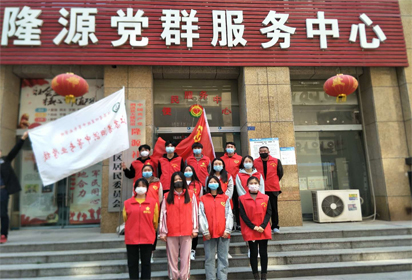 泗洪中专进社区爱心宣传，团员党员共建疫情防线
