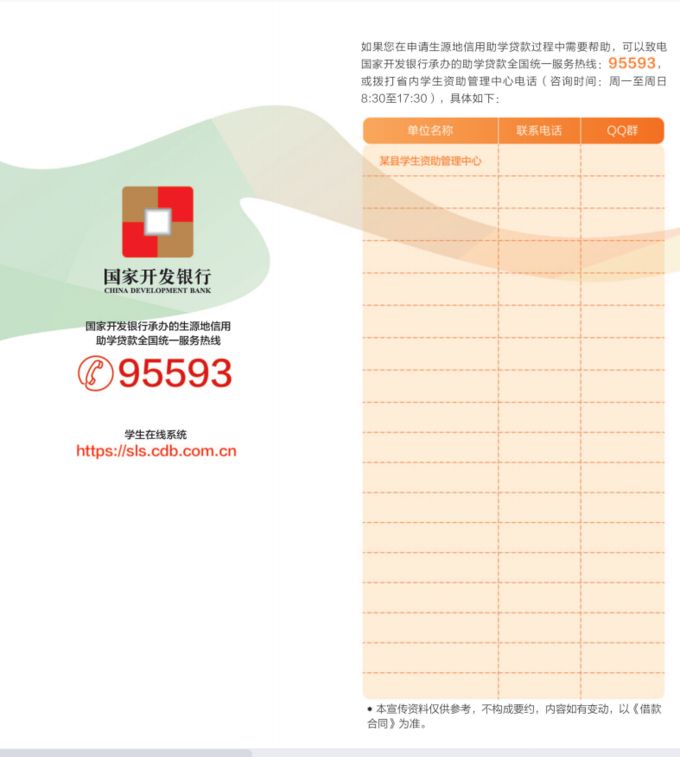 生源地信用助学贷款政策