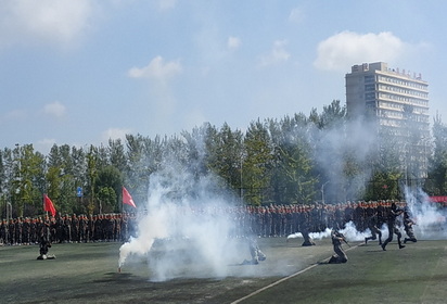 宿迁技师学院：军训场上，他们正青春