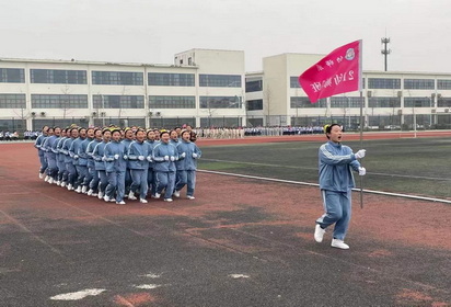 宿迁技师学院开展2021年度跑操比赛活动