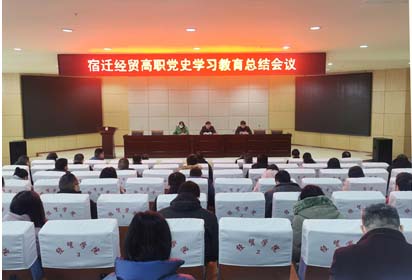 宿迁经贸高职召开党史学习教育总结会议