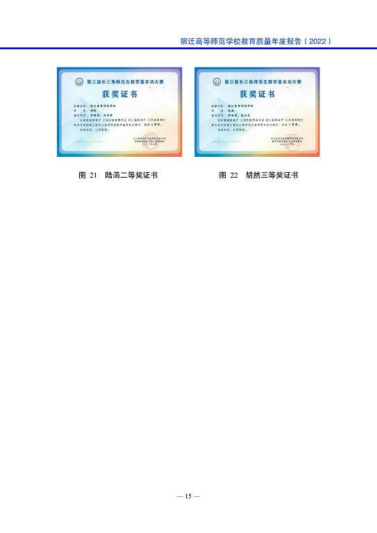 宿迁高等师范学校中等职业教育质量年度报告(2023)