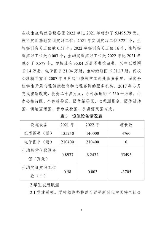 江苏省宿迁中等职业学校中等职业教育质量年度报告(2023)