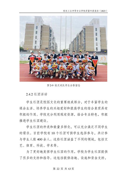 宿迁工业中等专业学校质量报告（2023年度）