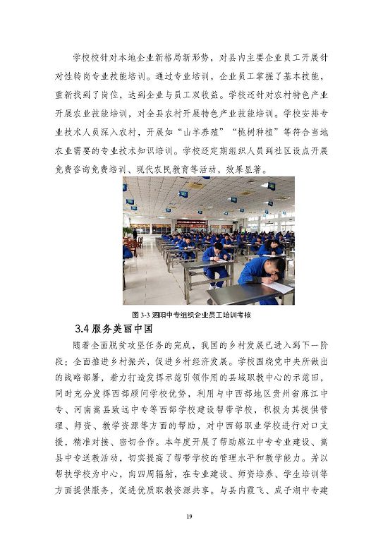 江苏省泗阳中等专业学校质量报告（2023年度）