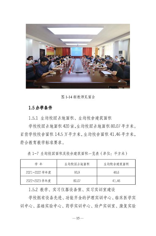 江苏省宿迁卫生中等专业学校质量报告（2023年度）