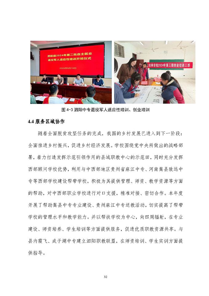 江苏省泗阳中等专业学校质量报告（2024年度）