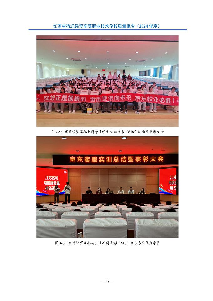 江苏省宿迁经贸高等职业技术学校质量报告（2024年度）