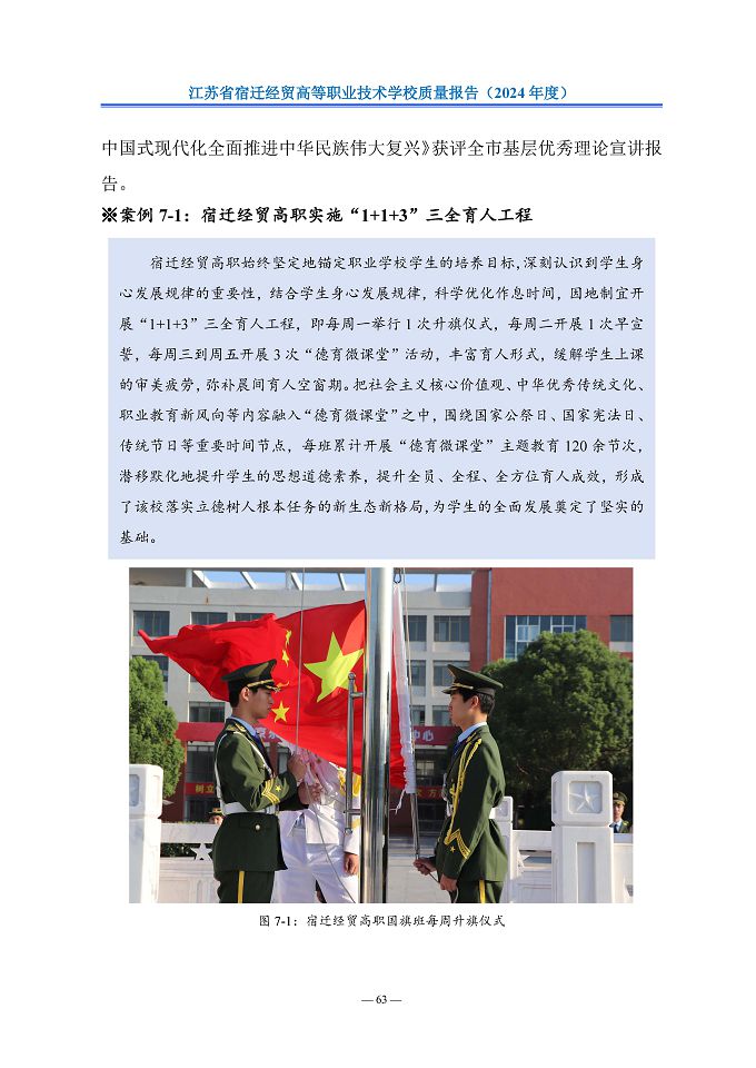 江苏省宿迁经贸高等职业技术学校质量报告（2024年度）