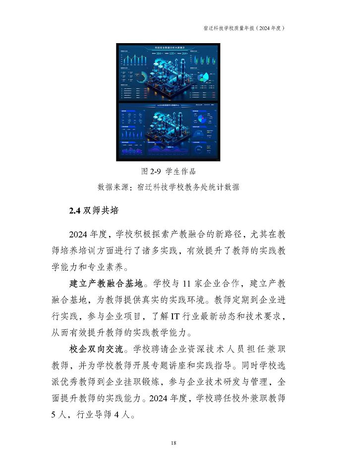 宿迁科技学校质量报告（2024年度）