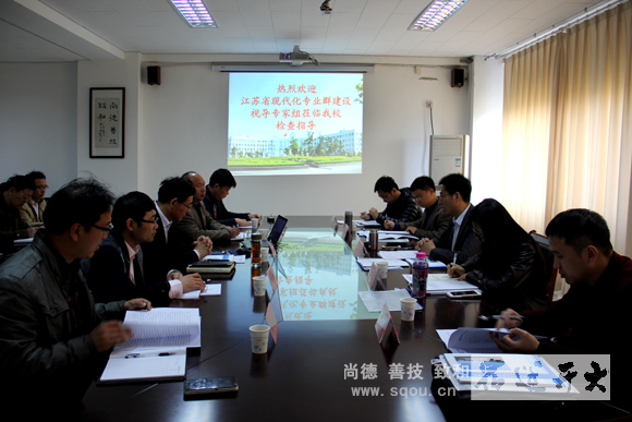 省现代化专业群建设专家组莅临宿迁开放大学视导