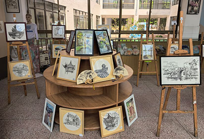 聚焦皖南写生创作：宿迁经贸高职 2023 级广告艺术设计专业成果展出