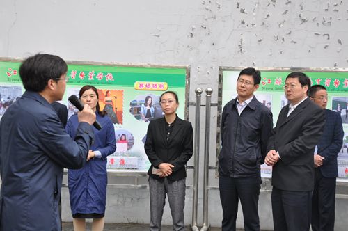 市职教观摩团到泗阳中专观摩