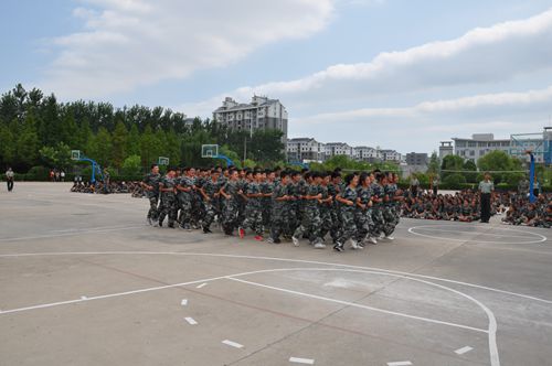 泗阳中专圆满完成2017级新生军训工作