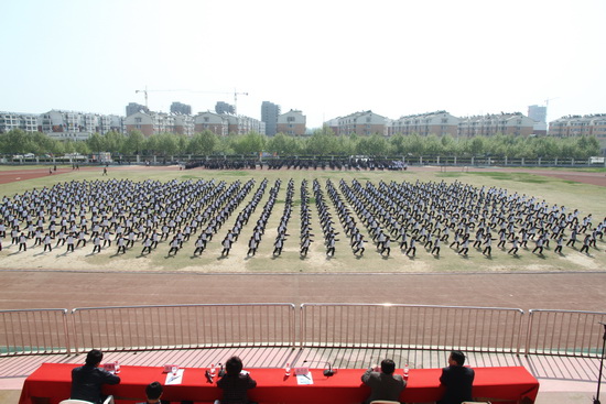 宿豫中等专业学校隆重举行太极拳展演